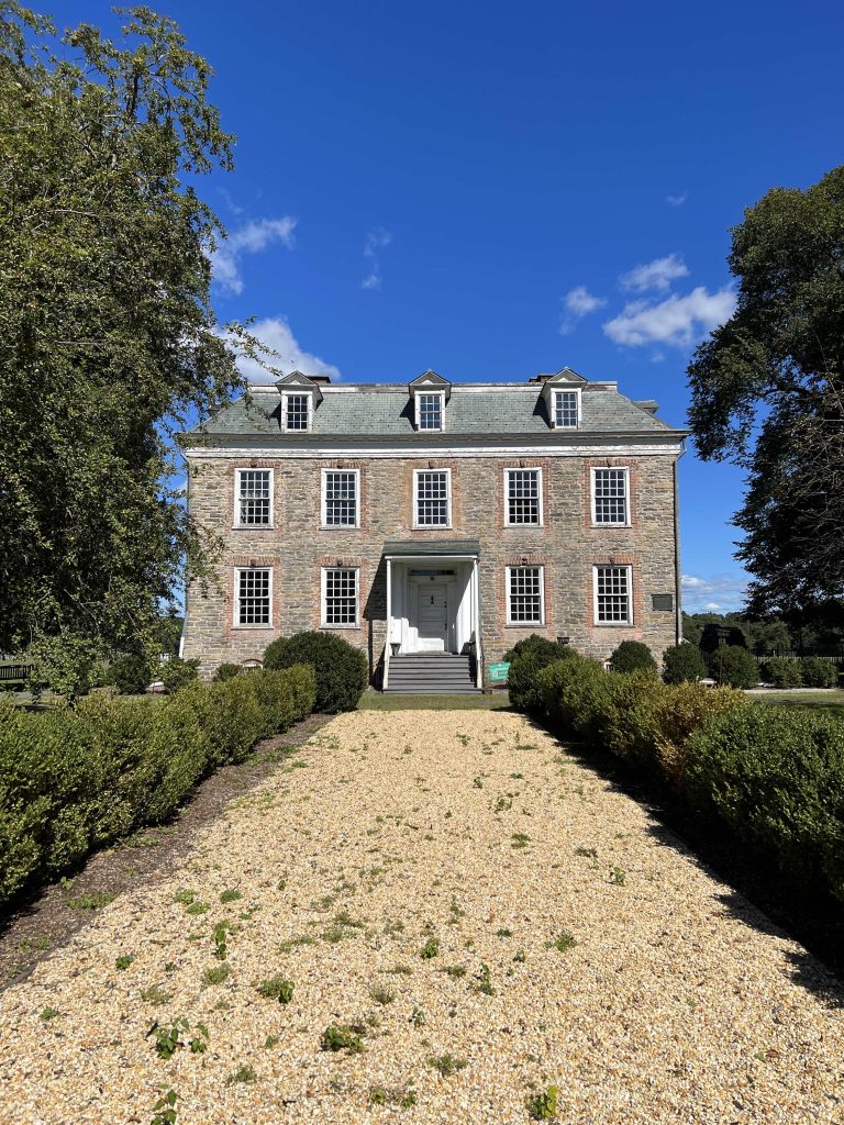 This is a photo of the Van Cortlandt House Museum, on the National Register of Historic Places, is the oldest structure in the Bronx