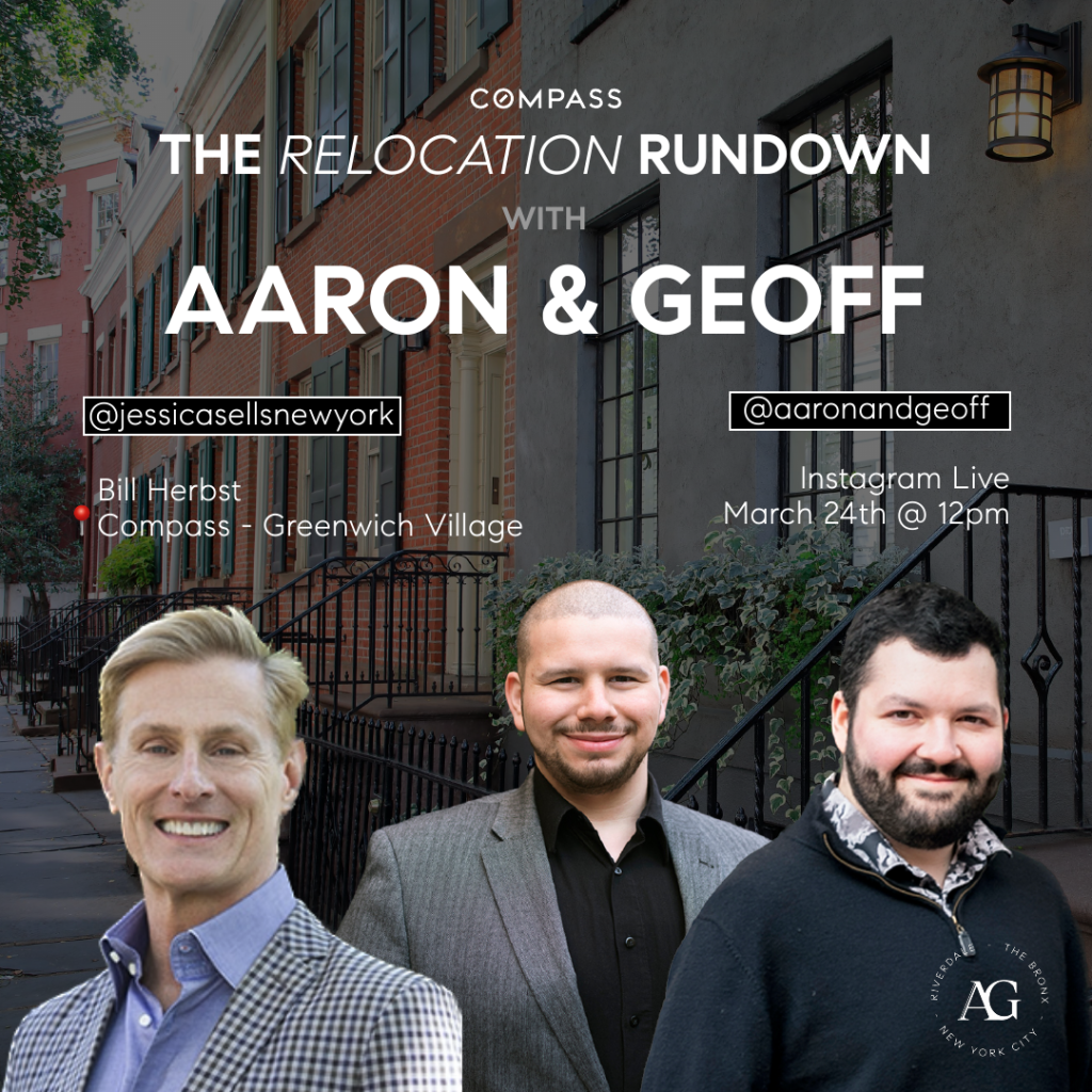 Let’s talk GREENWICH VILLAGE 🏡✨
Have you thought about moving down to the Village? With some of the most expensive real estate in the whole city, you need an expert at your side- our friend, Bill Herbst, a resident of the Village for the past 30 years and Compass agent, is going to chat with us about it! ❤️