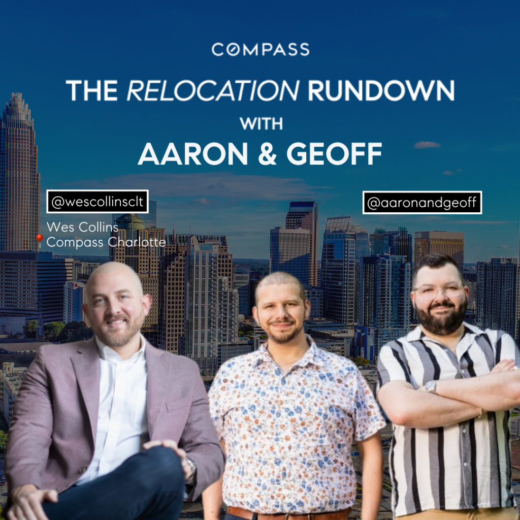 In this episode, we're joined by Wes Collins, a real estate agent with Compass, to discuss his journey in the real estate industry and his insights into the Charlotte market. We explore everything from the growth of Charlotte as a city to real estate challenges like inventory and pricing trends, offering valuable advice for anyone considering a move to Charlotte or navigating relocation dynamics.