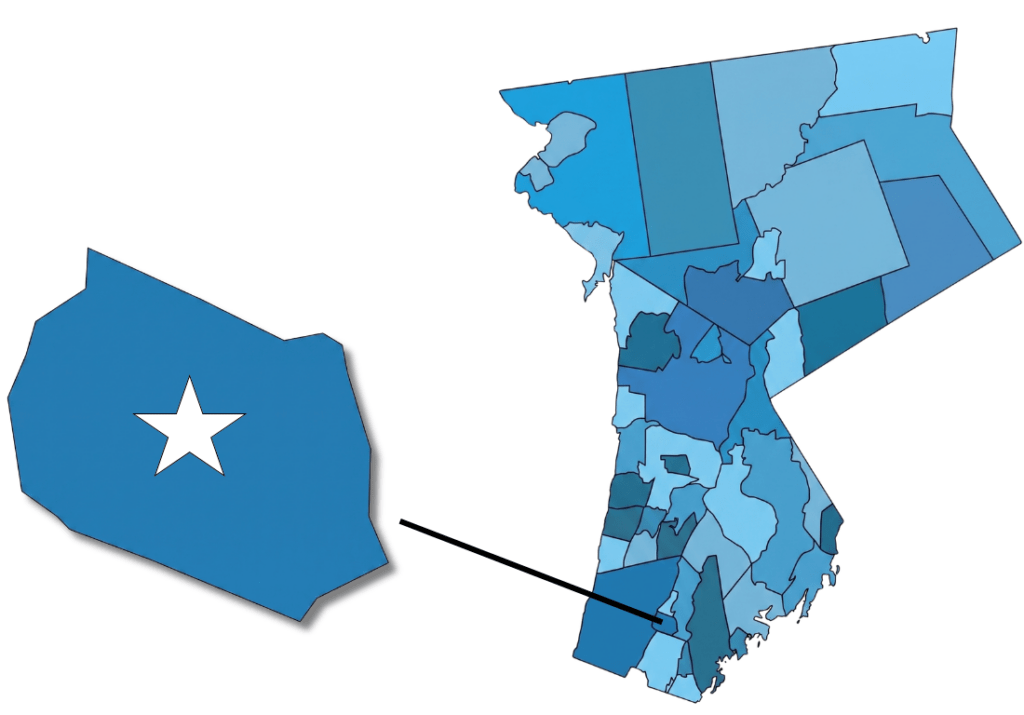 Map of Bronxville in Westchester