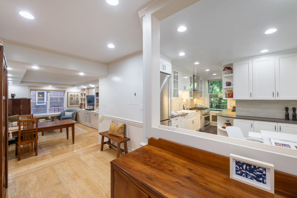 Discover timeless Art Deco elegance and sunlit pre-war charm at 360 Cabrini Boulevard, Unit 3F. Featuring a sunken living room, original hardwood floors, a spa-like bath with a steam shower, and serene forest views, this renovated 1BR blends classic character with modern luxury. Enjoy pet-friendly co-op living, lush courtyard grounds, and an ideal location steps from Fort Tryon Park, local dining, and express transit.